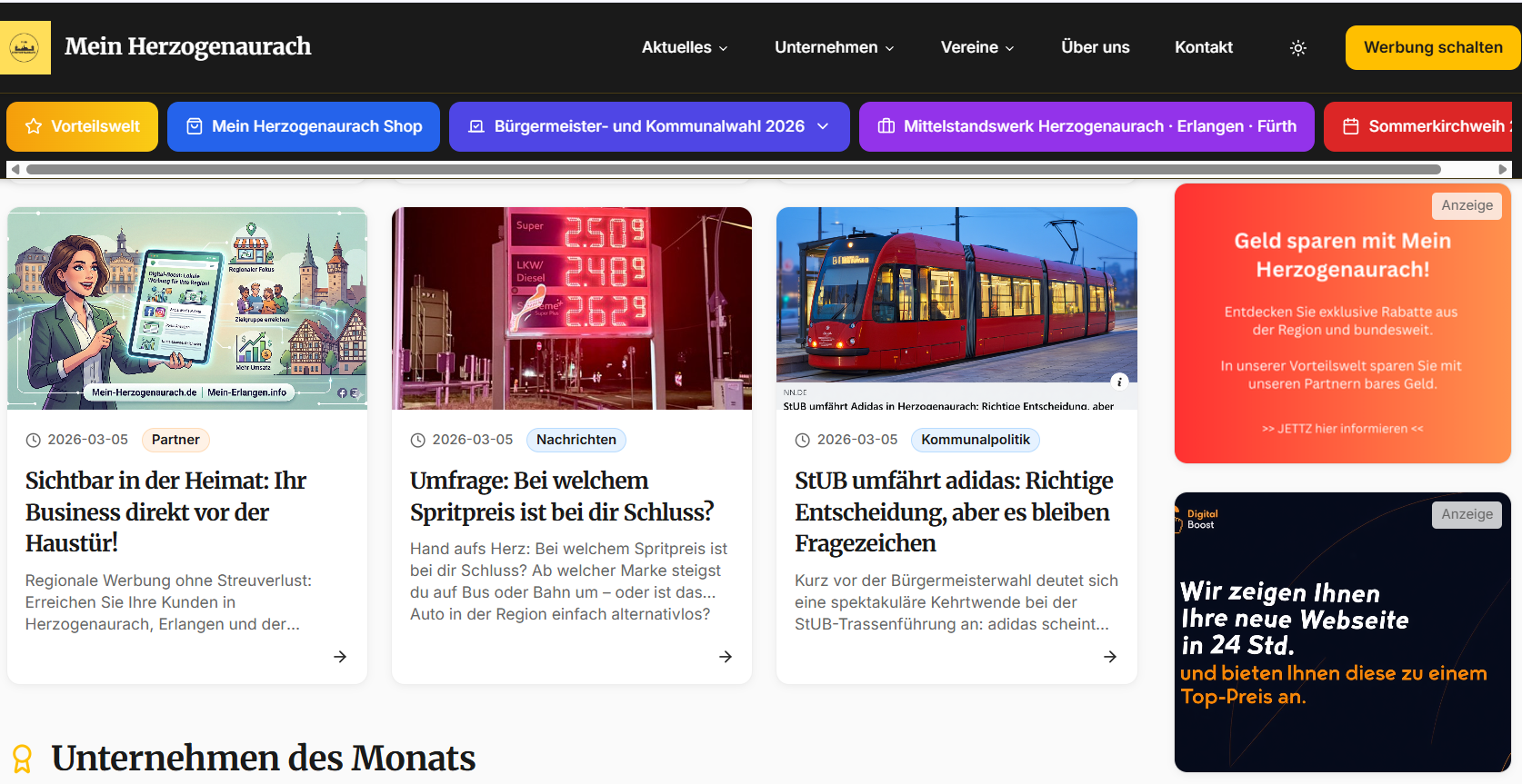 Mein Herzogenaurach – Regionales Portal